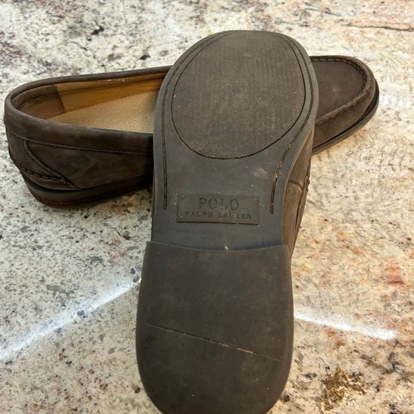 Polo Ralph Lauren Men’s Slip On Loafers Brown Suede - Picture 4 of 5